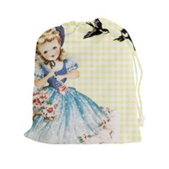 Girl 1370912 1280 Drawstring Pouch (xxl) by vintage2030