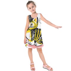 Cat 1348502 1920 Kids  Sleeveless Dress by vintage2030