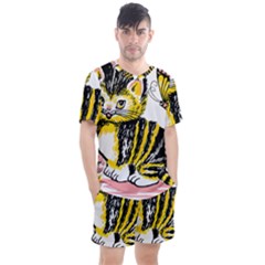 Cat 1348502 1920 Men s Mesh Tee And Shorts Set