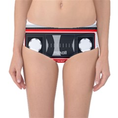 Compact Cassette Mid-waist Bikini Bottoms by vintage2030