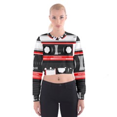 Compact Cassette Cropped Sweatshirt by vintage2030