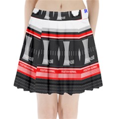 Compact Cassette Pleated Mini Skirt by vintage2030