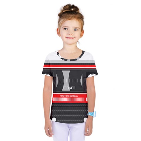 Compact Cassette Kids  One Piece Tee by vintage2030