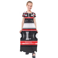 Compact Cassette Kids  Short Sleeve Maxi Dress by vintage2030