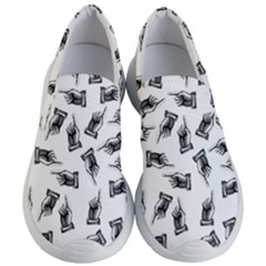 Pointing Finger Pattern Women s Lightweight Slip Ons by Valentinaart