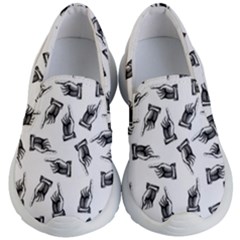 Pointing Finger Pattern Kid s Lightweight Slip Ons by Valentinaart