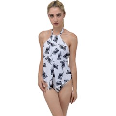 Pointing Finger Pattern Go With The Flow One Piece Swimsuit by Valentinaart