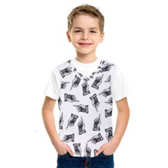 Pointing Finger Pattern Kids  Sportswear by Valentinaart