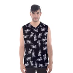 Pointing Finger Pattern Men s Basketball Tank Top by Valentinaart