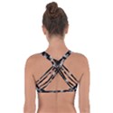 Pointing finger pattern Got No Strings Sports Bra View2