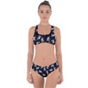 Pointing finger pattern Criss Cross Bikini Set View1