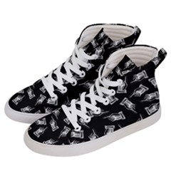 Pointing Finger Pattern Men s Hi-top Skate Sneakers by Valentinaart