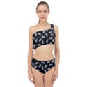 Pointing finger pattern Spliced Up Two Piece Swimsuit View1