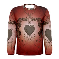 Wonderful Heart With Decorative Elements Men s Long Sleeve Tee by FantasyWorld7