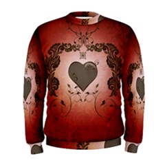 Wonderful Heart With Decorative Elements Men s Sweatshirt by FantasyWorld7