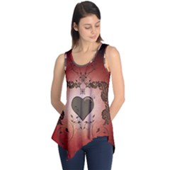 Wonderful Heart With Decorative Elements Sleeveless Tunic by FantasyWorld7