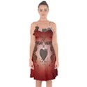 Wonderful Heart With Decorative Elements Ruffle Detail Chiffon Dress View1