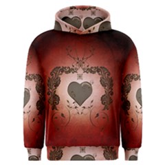 Wonderful Heart With Decorative Elements Men s Overhead Hoodie by FantasyWorld7