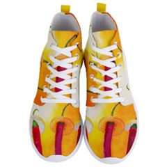 Three Red Chili Peppers Men s Lightweight High Top Sneakers by FunnyCow