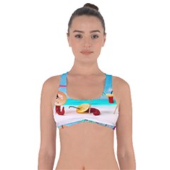 Red Chili Peppers On The Beach Got No Strings Sports Bra by FunnyCow