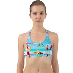 Red Chili Peppers On The Beach Back Web Sports Bra by FunnyCow