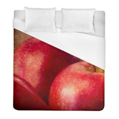 Three Red Apples Duvet Cover (full/ Double Size) by FunnyCow