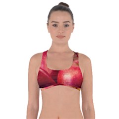 Three Red Apples Got No Strings Sports Bra by FunnyCow