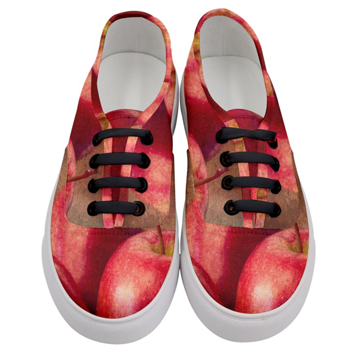 Three Red Apples Women s Classic Low Top Sneakers