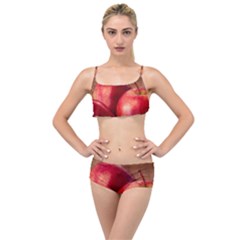 Three Red Apples Layered Top Bikini Set by FunnyCow