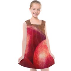 Three Red Apples Kids  Cross Back Dress by FunnyCow