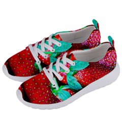 Red Strawberries Women s Lightweight Sports Shoes by FunnyCow