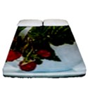 Red Raspberries In A Teacup Fitted Sheet (Queen Size) View1