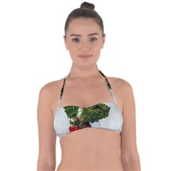 Red Raspberries In A Teacup Halter Bandeau Bikini Top by FunnyCow