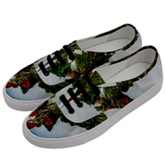 Red Raspberries In A Teacup Men s Classic Low Top Sneakers by FunnyCow