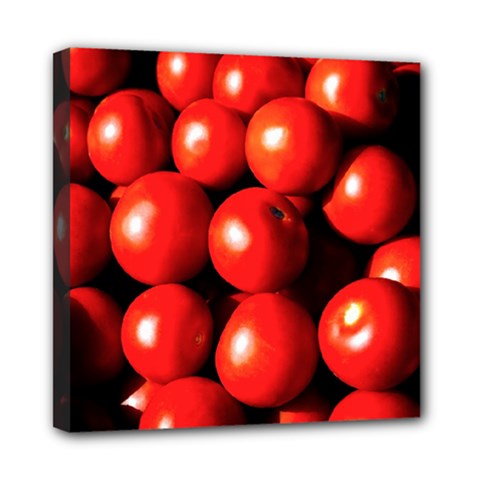 Pile Of Red Tomatoes Mini Canvas 8  X 8  (stretched) by FunnyCow