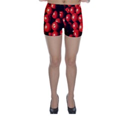 Pile Of Red Tomatoes Skinny Shorts by FunnyCow