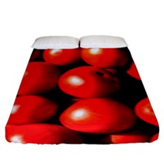 Pile Of Red Tomatoes Fitted Sheet (king Size) by FunnyCow