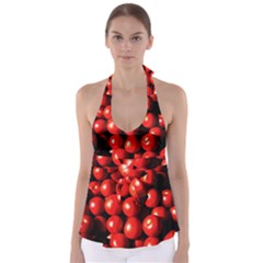 Pile Of Red Tomatoes Babydoll Tankini Top by FunnyCow