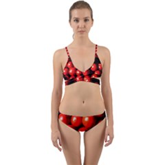 Pile Of Red Tomatoes Wrap Around Bikini Set by FunnyCow