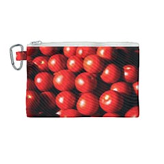 Pile Of Red Tomatoes Canvas Cosmetic Bag (medium) by FunnyCow