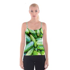 Pile Of Green Cucumbers Spaghetti Strap Top by FunnyCow