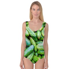 Pile Of Green Cucumbers Princess Tank Leotard  by FunnyCow