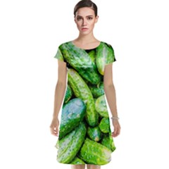 Pile Of Green Cucumbers Cap Sleeve Nightdress by FunnyCow