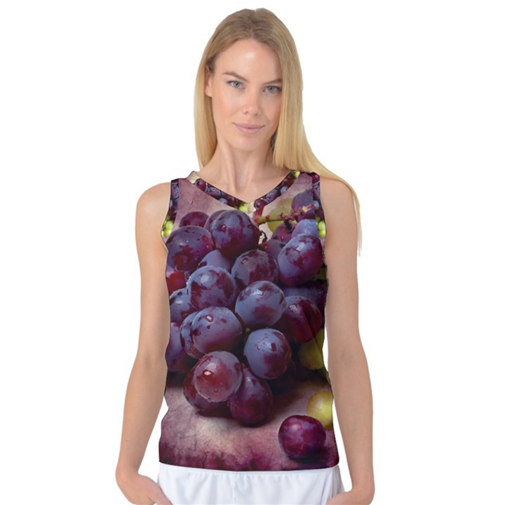 Red And Green Grapes Women s Basketball Tank Top