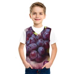 Red And Green Grapes Kids  Sportswear by FunnyCow