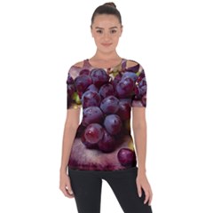 Red And Green Grapes Short Sleeve Top by FunnyCow