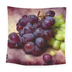 Red And Green Grapes Square Tapestry (large) by FunnyCow