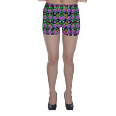 Roses And Other Flowers Love Harmony Skinny Shorts by pepitasart