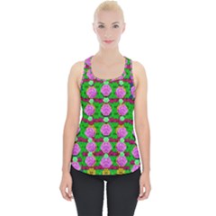 Roses And Other Flowers Love Harmony Piece Up Tank Top by pepitasart