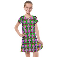 Roses And Other Flowers Love Harmony Kids  Cross Web Dress by pepitasart